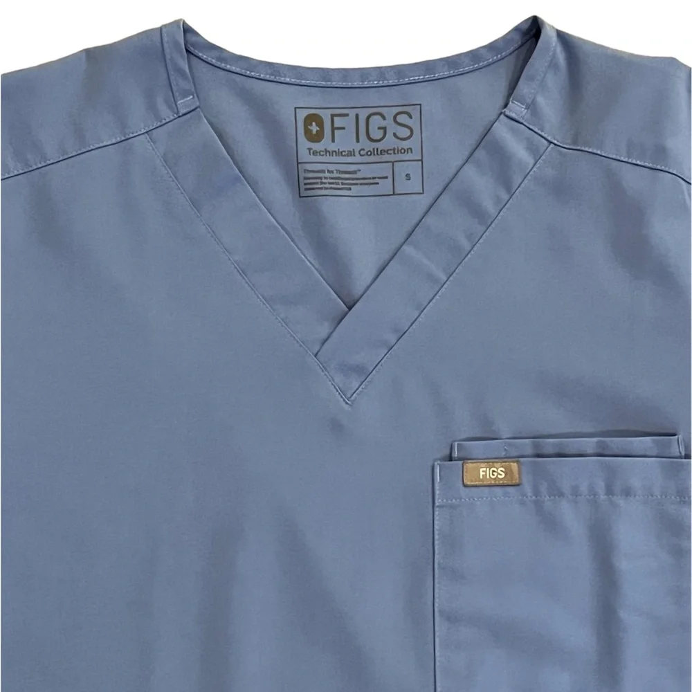 Figs • Pisco / Leon Ceil Blue Scrub Set - S Short
